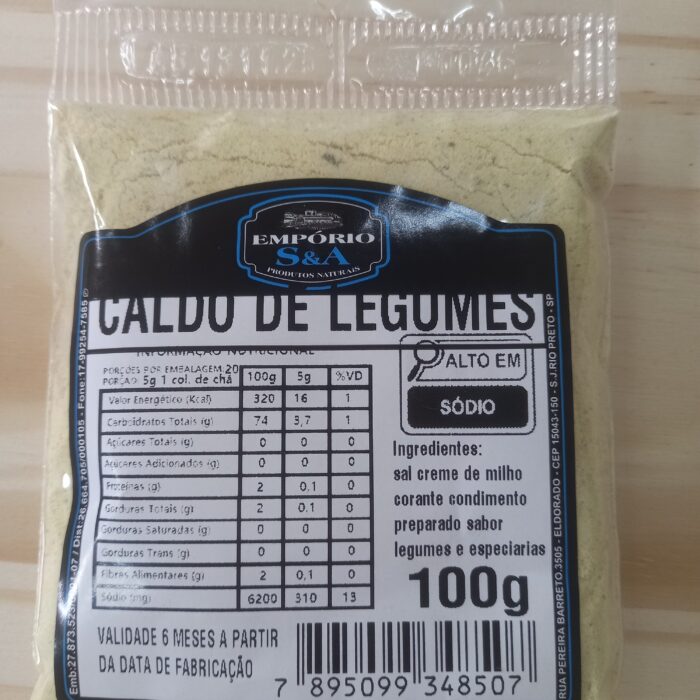 Caldo de legumes 100g